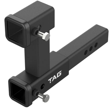 TAG Dual Receiver Hitch Extender - 50mm Square - Brixton 4x4 - Buy Online Now!
